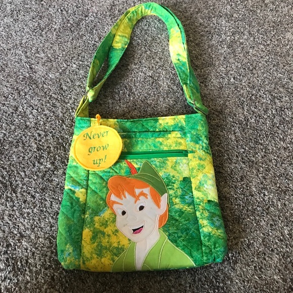 Quilted Peter Pan crossbody shoulder handbag purse Disney - Picture 4 of 9